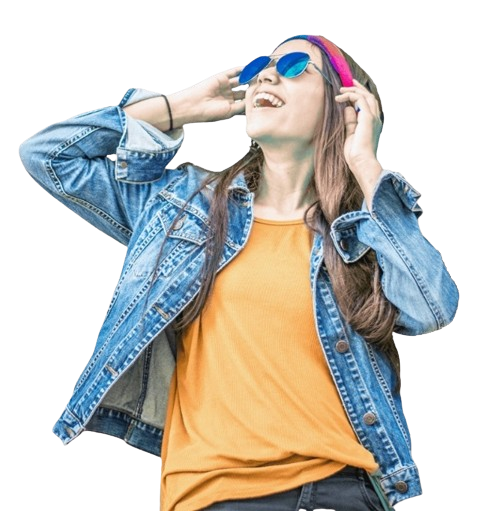 foto mujer feliz