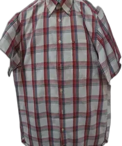 Camisa manga corta, con rayas rojas (frente)