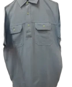 Camisa de algodón, manga corta (frente)
